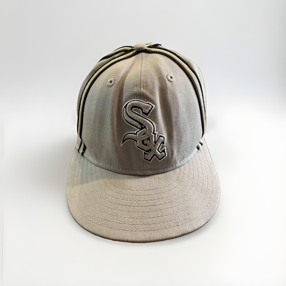 New Era Chicago White Sox Cap 7 3/8 Gray Genuine Merchandise 59fifty